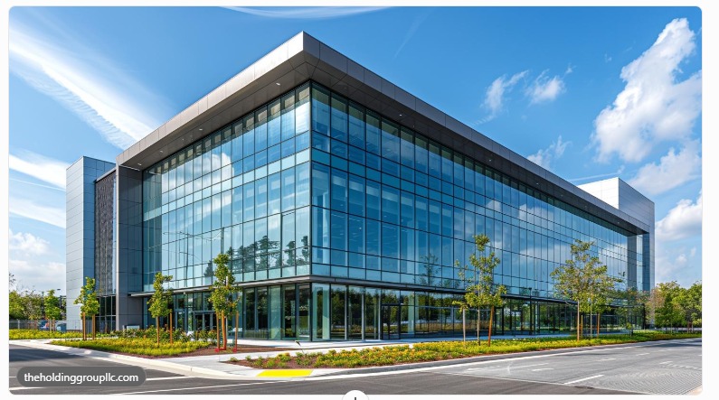Modern glass-fronted commercial building